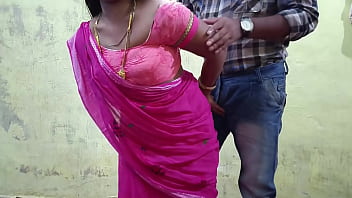 Young village girl in pink saree challenges traditional norms in Telugu video